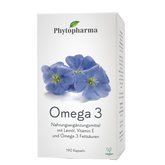 Phytopharma Omega 3 Capsules – Swiss vegan omega-3 supplement for heart and brain (190 capsules)
